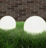 VidaXL LED-bollampen 2 st rond 25 cm PMMA