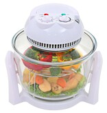 VidaXL Halogeen heteluchtoven met uitbreidingsring 800 W 10 L