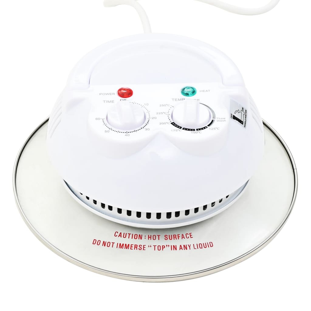 VidaXL Halogeen heteluchtoven met uitbreidingsring 800 W 10 L