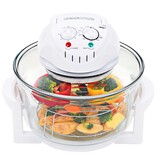 VidaXL Halogeen heteluchtoven met uitbreidingsring 1400 W 17 L