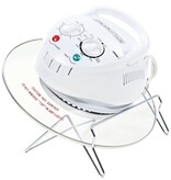 VidaXL Halogeen heteluchtoven met uitbreidingsring 1400 W 17 L