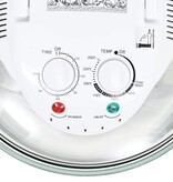 VidaXL Halogeen heteluchtoven met uitbreidingsring 1400 W 17 L