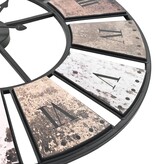VidaXL Wandklok vintage-stijl quartz-mechanisme XXL 60 cm metaal
