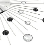 VidaXL Wandklok met quartz-mechanisme 50 cm modern ontwerp