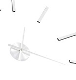 VidaXL 3D-wandklok 100 cm XXL modern zilverkleurig