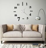 VidaXL 3D-wandklok 100 cm XXL modern zwart