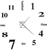 VidaXL 3D-wandklok 100 cm XXL modern zwart