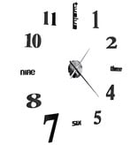 VidaXL 3D-wandklok 100 cm XXL modern zwart