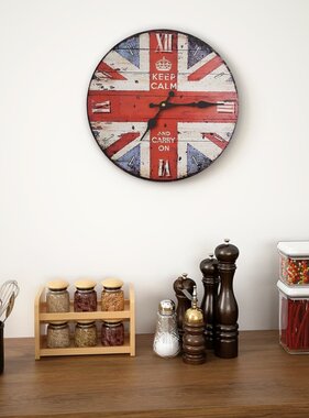 VidaXL Wandklok vintage stijl 30 cm UK