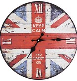 VidaXL Wandklok vintage stijl 30 cm UK