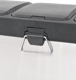 VidaXL Pedaalemmer voor recycling 24 L roestvrij staal