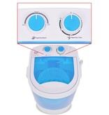 VidaXL Mini wasmachine met enkele trommel 2,6 kg