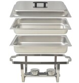 VidaXL Rechaud set roestvrij staal 2-delig