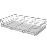 VidaXL Draadmanden uittrekbaar 2 st 800 mm zilverkleurig