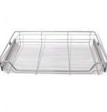 VidaXL Draadmanden uittrekbaar 2 st 800 mm zilverkleurig