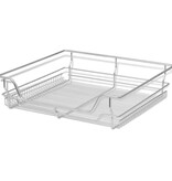 VidaXL Draadmanden uittrekbaar 2 st 600 mm zilverkleurig