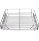 VidaXL Draadmanden uittrekbaar 2 st 600 mm zilverkleurig