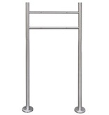 VidaXL Brievenbusstandaard roestvrij staal