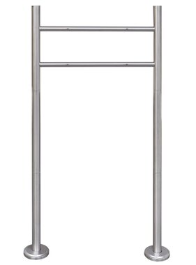 VidaXL Brievenbusstandaard roestvrij staal