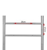 VidaXL Brievenbusstandaard roestvrij staal