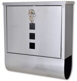 VidaXL Brievenbus roestvrij staal