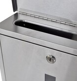 VidaXL Brievenbus roestvrij staal