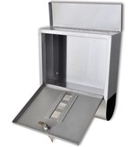 VidaXL Brievenbus roestvrij staal