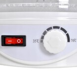 VidaXL Voedseldroger met 6 stapelbare lades rood