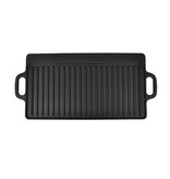 VidaXL Grillplaat gietijzer dubbelzijdig 38x23 cm 2 st