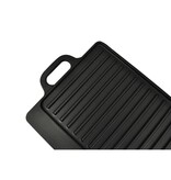 VidaXL Grillplaat gietijzer dubbelzijdig 38x23 cm 2 st