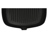 VidaXL Grillpan met houten handvat gietijzer 20x20 cm