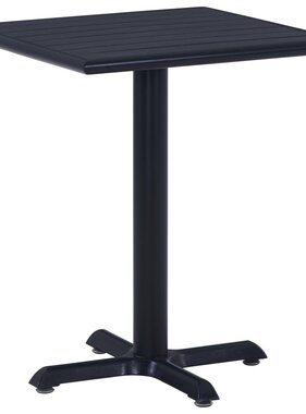 VidaXL Tuintafel 60x60x75 cm zwart