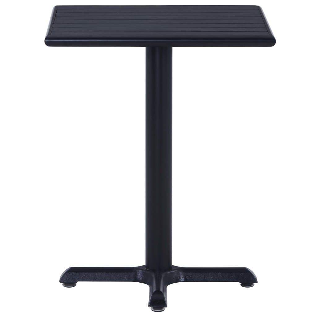 VidaXL Tuintafel 60x60x75 cm zwart