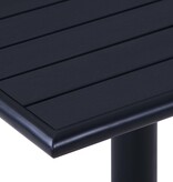 VidaXL Tuintafel 60x60x75 cm zwart