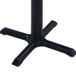 VidaXL Tuintafel 60x60x75 cm zwart