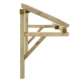 VidaXL Deurluifel 150x100x100 cm massief grenenhout