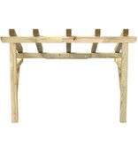 VidaXL Deurluifel 150x100x100 cm massief grenenhout