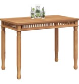 VidaXL Tuintafel 110x65x80 cm massief teakhout