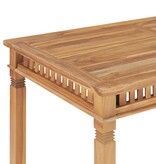 VidaXL Tuintafel 110x65x80 cm massief teakhout