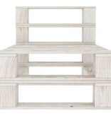 VidaXL Tuinmiddenbank pallet hout wit