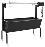 VidaXL BBQ draaispit elektrisch roestvrij staal