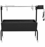 VidaXL BBQ draaispit elektrisch roestvrij staal