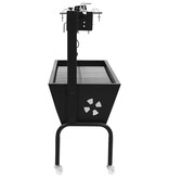 VidaXL BBQ draaispit elektrisch roestvrij staal