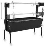 VidaXL BBQ draaispit elektrisch roestvrij staal