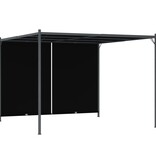 VidaXL Pergola met uittrekbaar dak 3x3 m antraciet