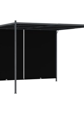VidaXL Pergola met uittrekbaar dak 3x3 m antraciet