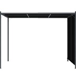 VidaXL Pergola met uittrekbaar dak 3x3 m antraciet