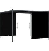 VidaXL Pergola met uittrekbaar dak 3x3 m antraciet