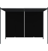 VidaXL Pergola met uittrekbaar dak 3x3 m antraciet