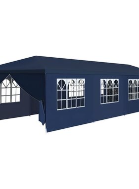 VidaXL Tuinpaviljoen 3x12 m blauw